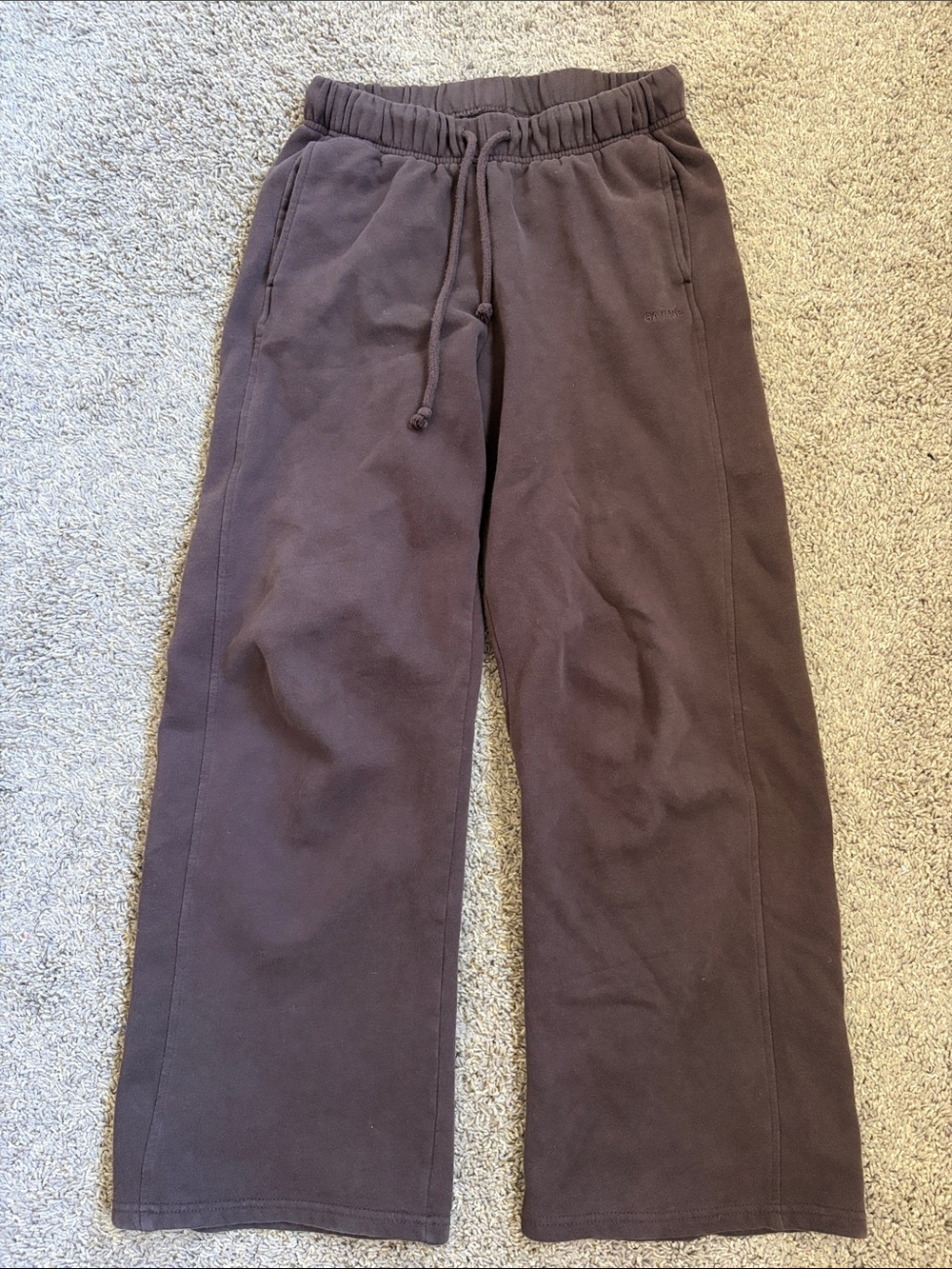 Garage Dark Brown Drawstring Sweatpants